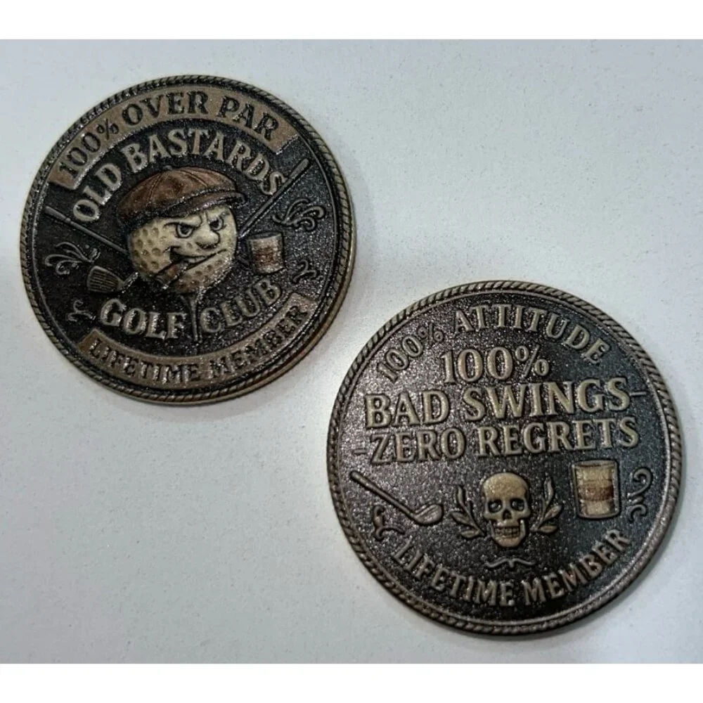 Old Bastard Golf Club Challenge Coin - Picture 1 of 3